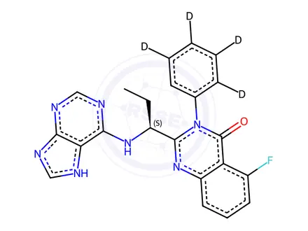 Chemical structure of Idelalisib-d5