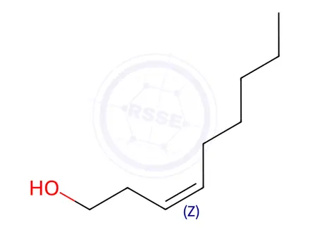 Chemical structure of cis-3-Nonen-1-ol