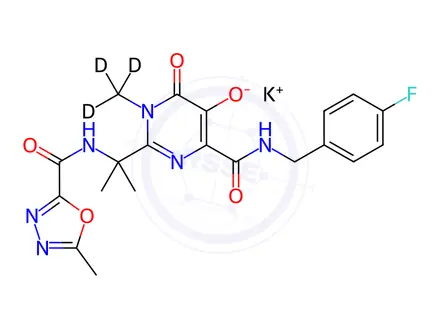 Chemical structure of Raltegravir-d3 Potassium Salt