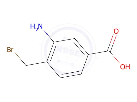 Chemical structure of 3-Amino-4-(bromomethyl)benzoic acid