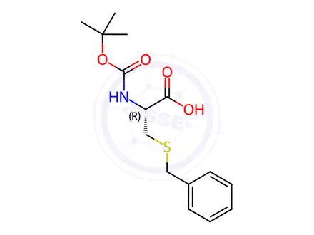 Chemical structure of Boc-Cys(Bzl)-OH