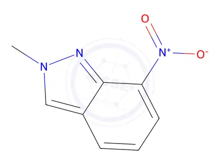 Chemical structure of 2-methyl-7-nitro-2H-indazole