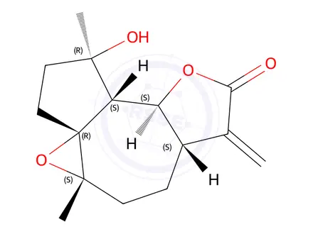Chemical structure of Epoxymicheliolide