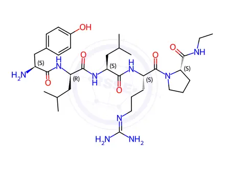 Chemical structure of Leuprorelin (Leuprolide) Impurity 12
