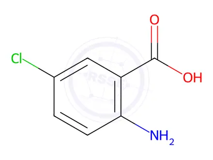 Chemical structure of 5-Chloroanthranilic Acid