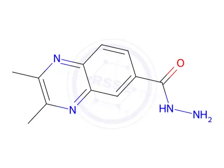 Chemical structure of 2,3-DIMETHYL-6-QUINOXALINECARBOHYDRAZIDE