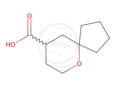 Chemical structure of 6-oxaspiro[4.5]decane-9-carboxylic acid