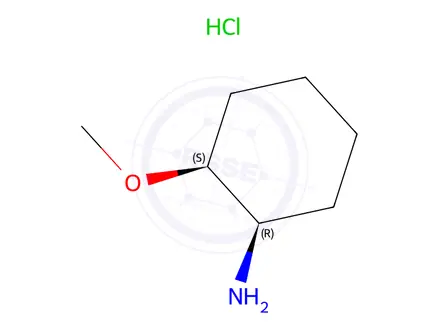 Chemical structure of (1R,2S)-2-methoxycyclohexanamine;hydrochloride