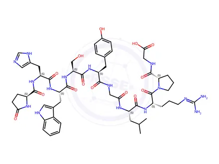 Chemical structure of Gonadorelin Acetate USP Related Compound A