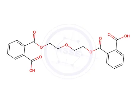 Chemical structure of 2,2'-(((oxybis(ethane-2,1-diyl))bis(oxy))bis(carbonyl))dibenzoic acid