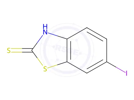 Chemical structure of 6-Iodo-2-Mercaptobenzothiazole