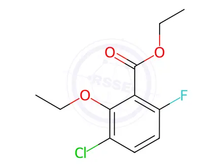 Chemical structure of Ethyl 3-chloro-2-ethoxy-6-fluorobenzoate