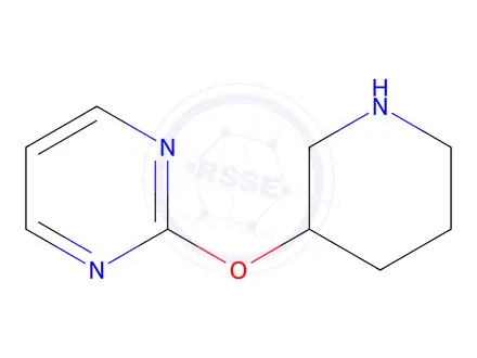 Chemical structure of 2-(Piperidin-3-yloxy)pyrimidine
