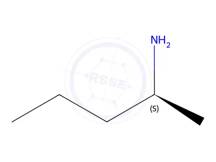Chemical structure of (2S)-2-Pentanamine