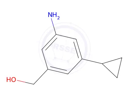 Chemical structure of (3-Amino-5-cyclopropylphenyl)methanol