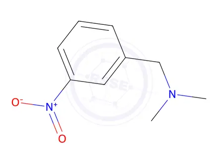 Chemical structure of Benzenemethanamine,N,N-dimethyl-3-nitro-