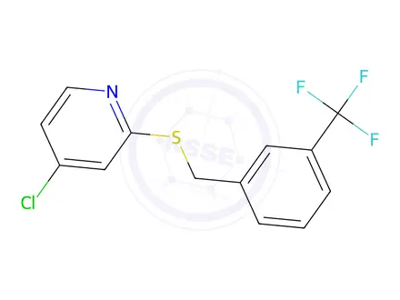 Chemical structure of 4-Chloro-2-((3-(trifluoromethyl)benzyl)thio)pyridine