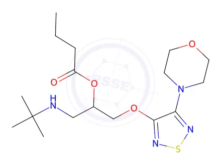 Chemical structure of (RS)-Butyryltimolol