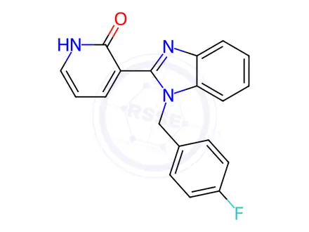 Chemical structure of 3-(1-(4-Fluorobenzyl)-1H-benzo[d]imidazol-2-yl)pyridin-2(1H)-one