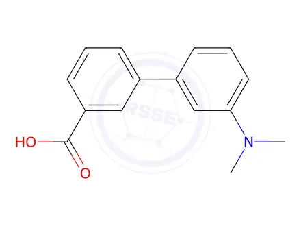 Chemical structure of 3'-(Dimethylamino)biphenyl-3-carboxylic acid