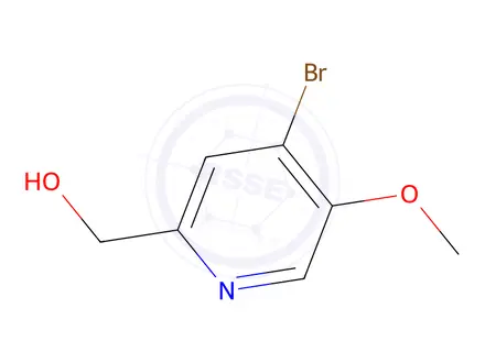 Chemical structure of (4-Bromo-5-methoxypyridin-2-yl)methanol