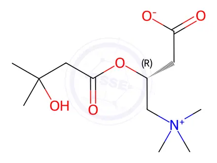 Chemical structure of 3-Hydroxyisovaleroyl Carnitine