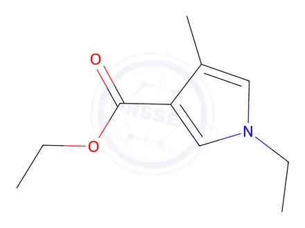 Chemical structure of Ethyl 1-ethyl-4-methyl-1H-pyrrole-3-carboxylate