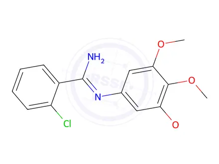 Chemical structure of o-Chloro-N-(3,4,5-trimethoxyphenyl)benzamidine