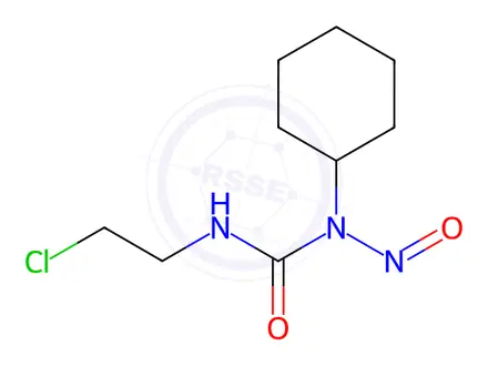Chemical structure of 3-(2-chloroethyl)-1-cyclohexyl-1-nitrosourea