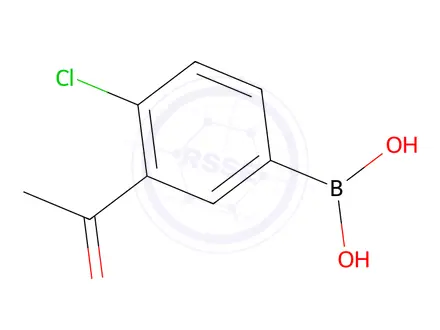 Chemical structure of 3-Acetyl-4-chlorophenylboronic acid
