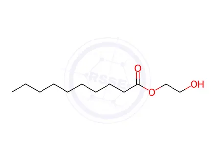 Chemical structure of Ethylene Glycol Monodecanoate