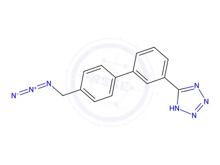Chemical structure of 5-(4`-(azidomethyl)-[1,1`-biphenyl]-3-yl)-1H-tetrazole