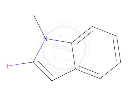 Chemical structure of 2-Iodo-1-methyl-1H-indole