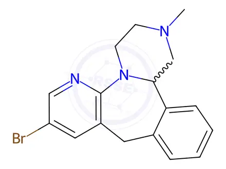 Chemical structure of Mirtazapine Bromide