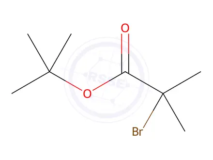 Chemical structure of tert-butyl 2-bromo-2-methylpropanoate