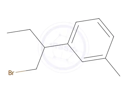 Chemical structure of 1-(1-Bromobutan-2-yl)-3-methylbenzene