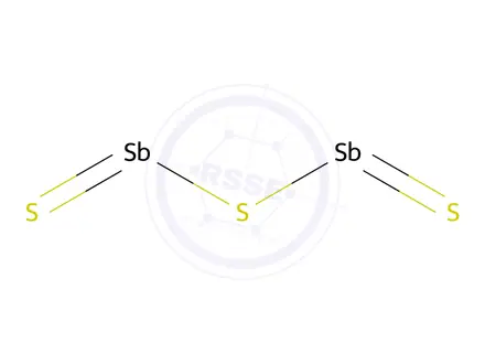Chemical structure of Antimony Trisulfide pure