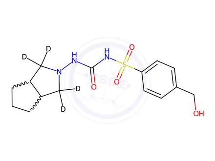 Chemical structure of Hydroxy Gliclazide-d4