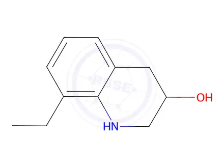Chemical structure of 8-ethyl-1,2,3,4-tetrahydroquinolin-3-ol