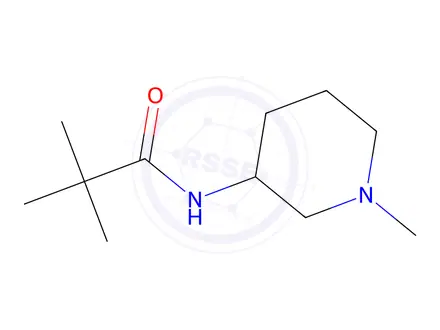 Chemical structure of N-(1-methylpiperidin-3-yl)pivalamide