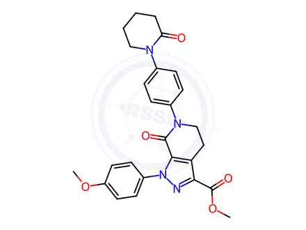 Chemical structure of Apixaban Methyl Ester Impurity