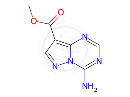 Chemical structure of methyl 4-aminopyrazolo[1,5-a][1,3,5]triazine-8-carboxylate