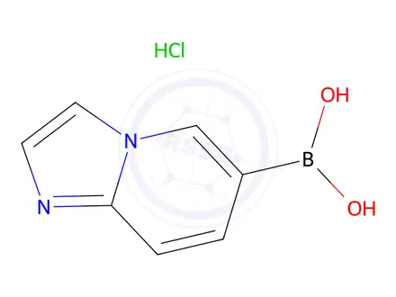 Chemical structure of Imidazo[1,2-a]pyridine-6-boronic acid hydrochloride