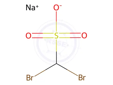Chemical structure of Sodium Dibromomethanesulfonate