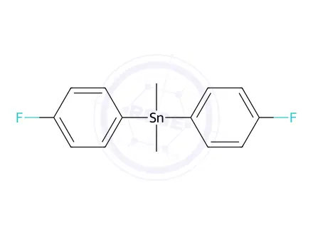 Chemical structure of Bis(p-fluorophenyl)dimethylstannane