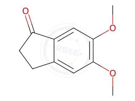 Chemical structure of 5,6-Dimethoxy-1-indanone