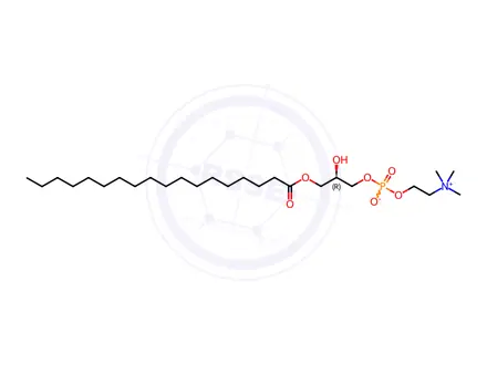 Chemical structure of 1-Stearoyl-sn-Glycero-3-Phosphocholine