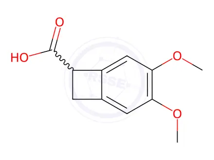 Chemical structure of 3,4-Dimethoxybicyclo[4.2.0]octa-1,3,5-triene-7-carboxylic acid
