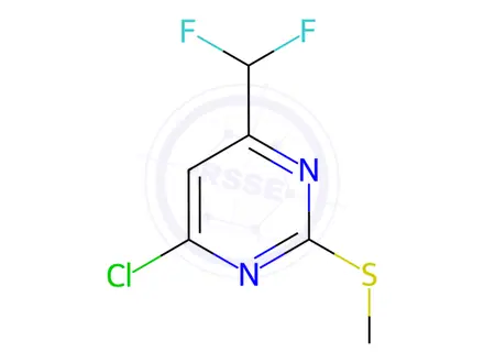 Chemical structure of 4-Chloro-6-(difluoromethyl)-2-(methylthio)pyrimidine