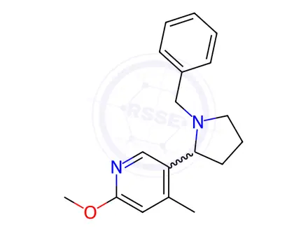 Chemical structure of 5-(1-Benzylpyrrolidin-2-yl)-2-methoxy-4-methylpyridine